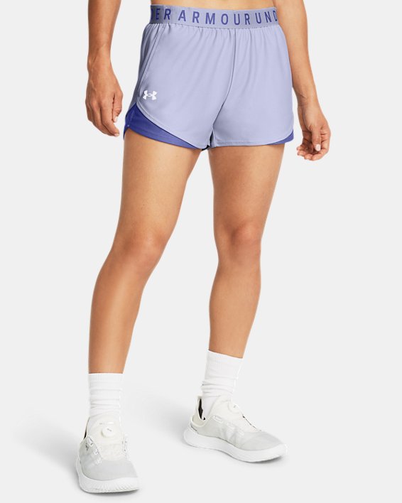 Damen UA Play Up 3.0 Shorts, Purple, pdpMainDesktop image number 0